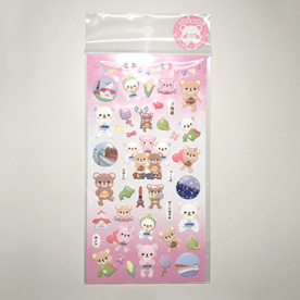 旅ベア ぷくぷく癒シール